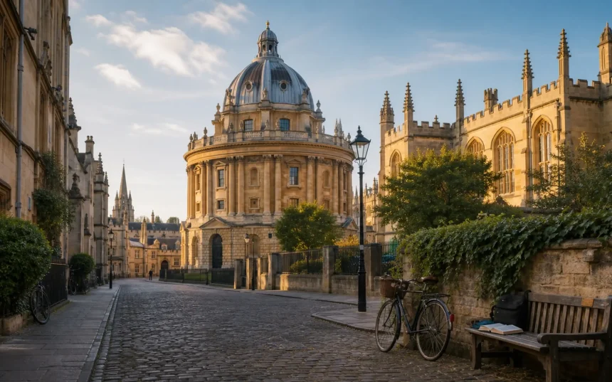 Oxford’da tarihi üniversite mimarisi ve akademik şehir atmosferi